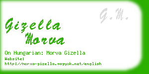 gizella morva business card